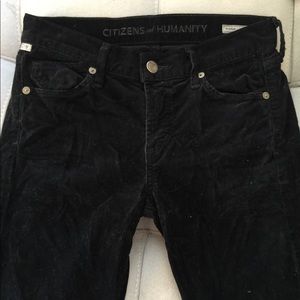 Citizens of Humanity black Avedon corduroy size 26